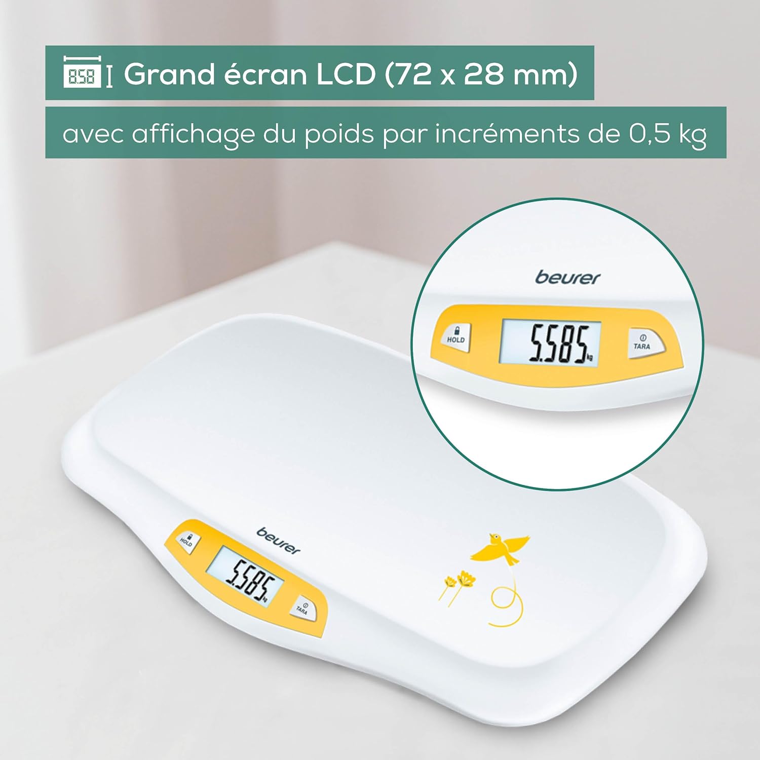 Thumbnail 3 de Beurer BY 80 pèse-bébé 20 kg ⚖