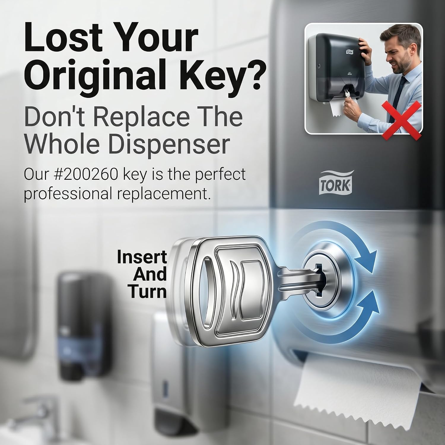 Detalle de KeyPower dispenser key #200260