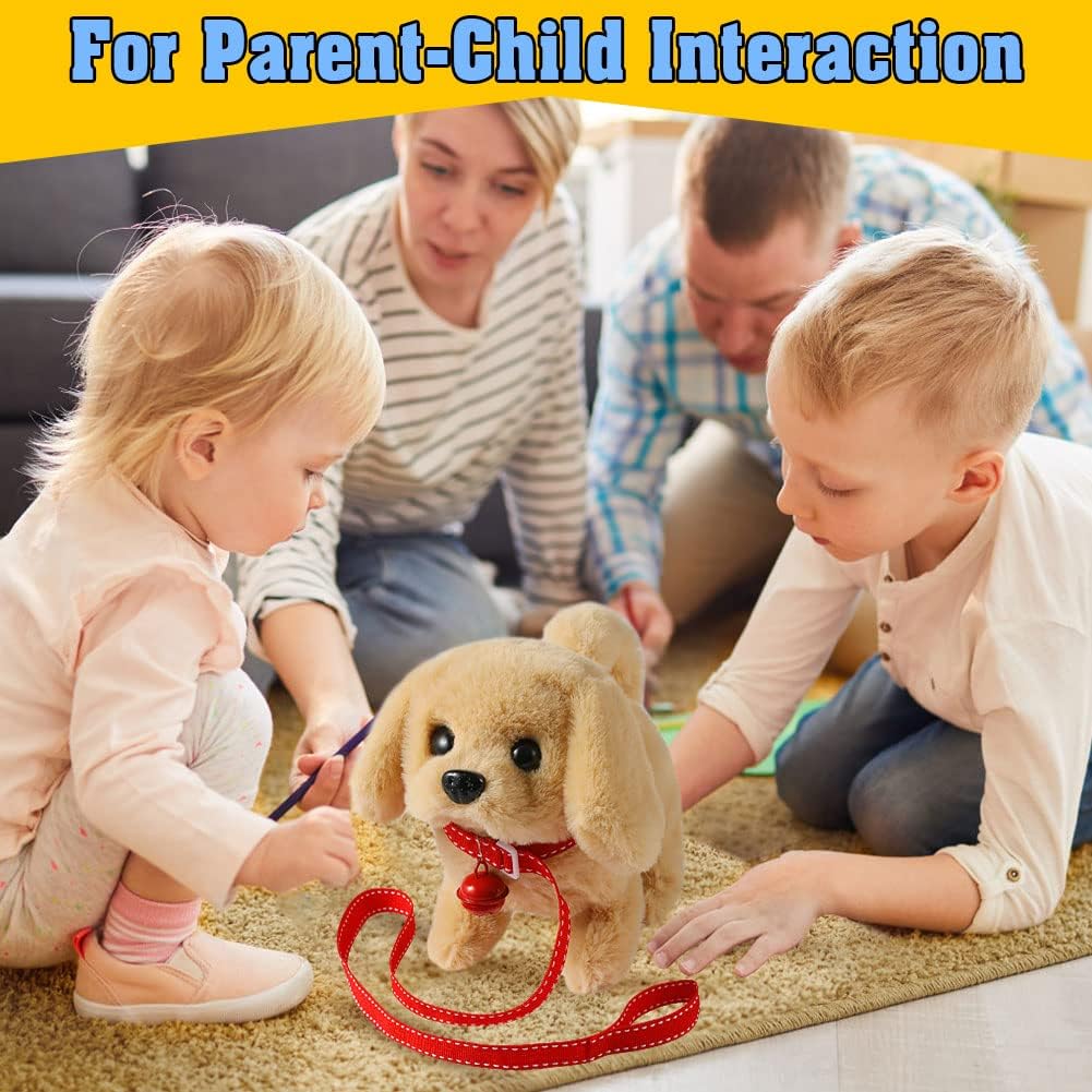 Thumbnail 4 de KSABVAIA Plush Golden Retriever Interactive Toy Puppy (Walking, Barking & Tail Wagging)