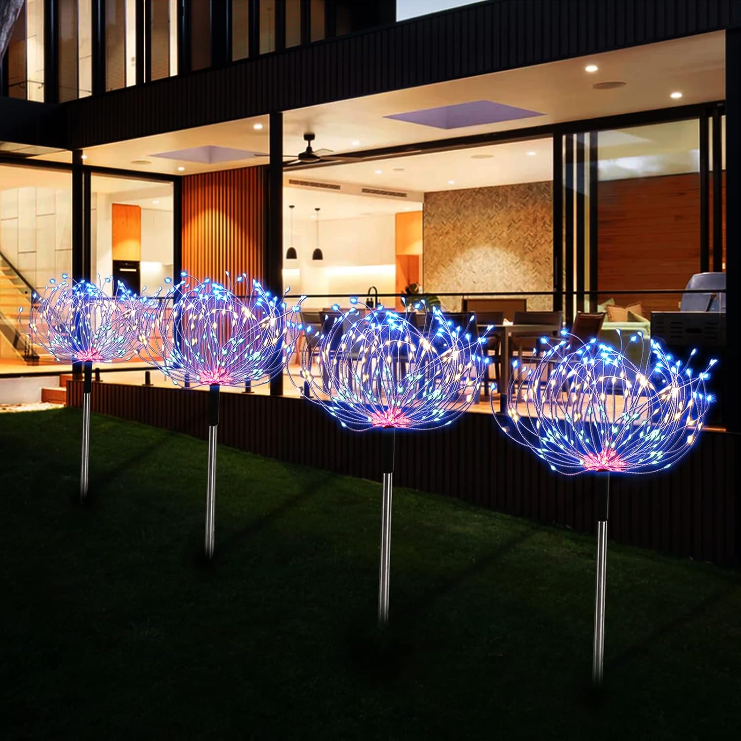 Thumbnail 1 de AcaJoe solar garden lights 480 LED 4 pack