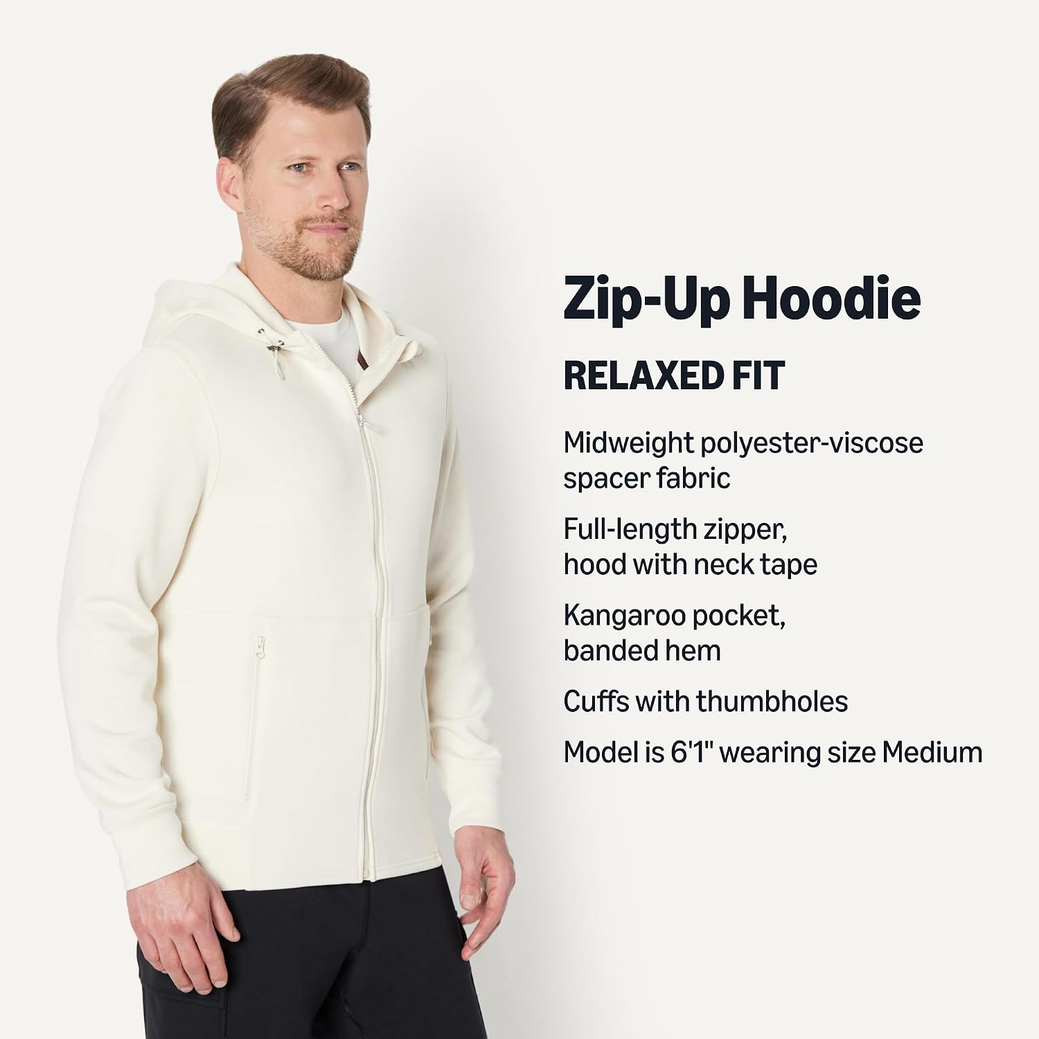 Thumbnail 2 de Amazon Essentials Men’s Athletic Relaxed Fit Full-Zip Lounge Hoodie (Active Sweat)