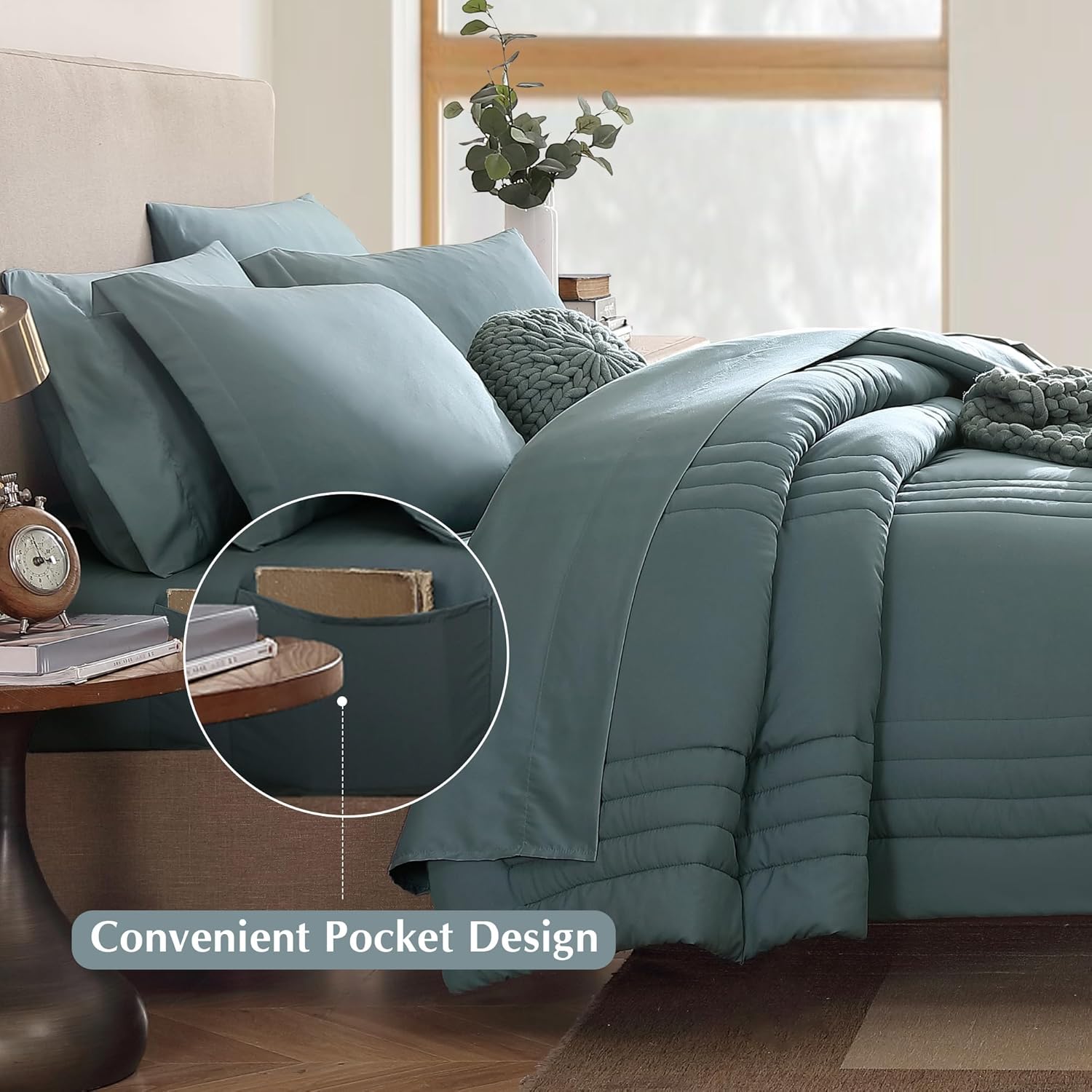 Thumbnail 3 de Monbix Full Comforter Set 7-piece