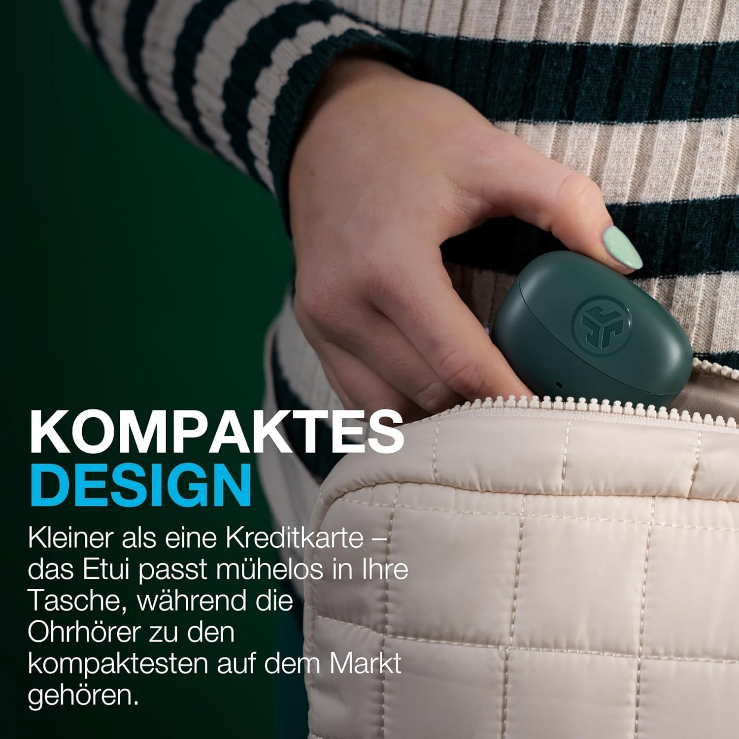 Thumbnail 6 de JLab Go Pods ANC In-Ear Kopfhörer – Kabellose Earbuds mit Hybrid-Noise-Cancelling, 26h+ Akku, IP55, App-Anpassung