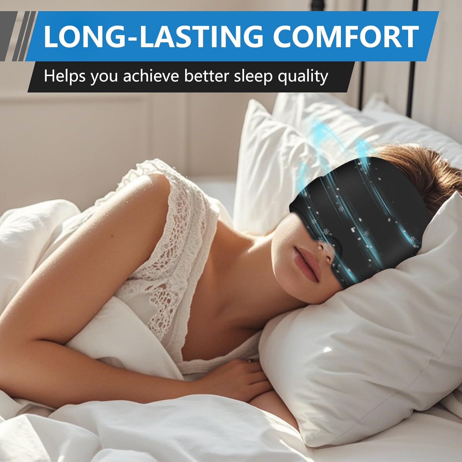 Thumbnail 5 de Migraine Relief Cap: 360° Gel Surround Wearable for Hot & Cold Therapy