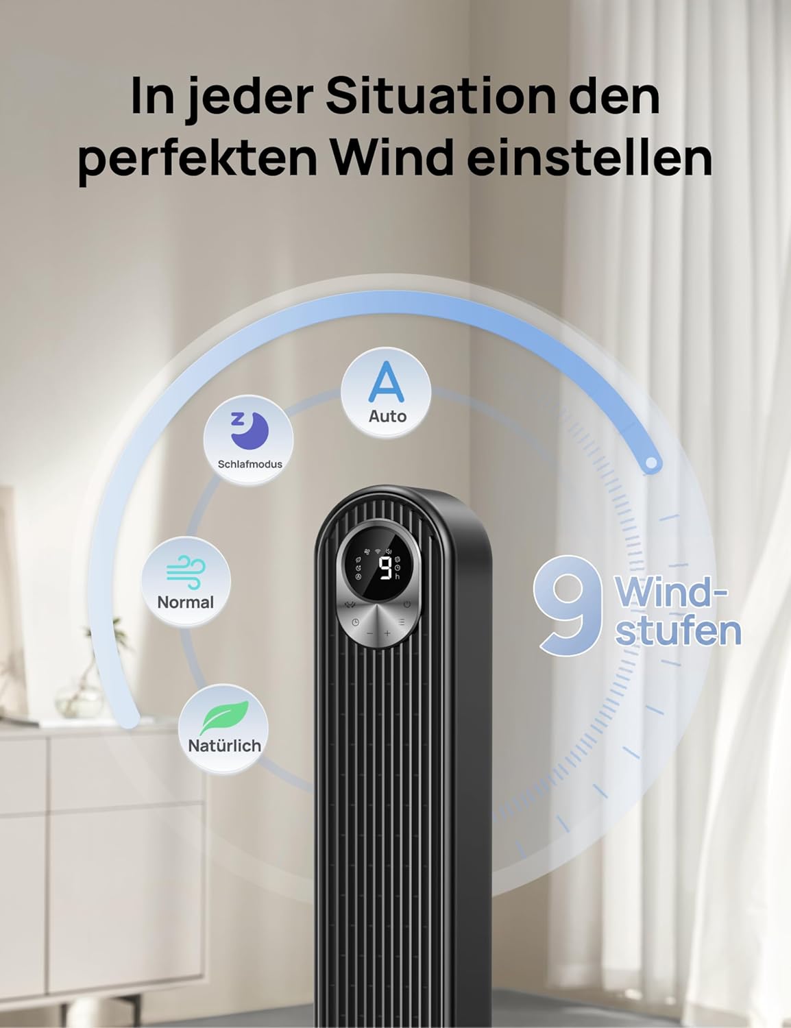 Thumbnail 4 de Dreo Smart Turmventilator mit 11 Stufen