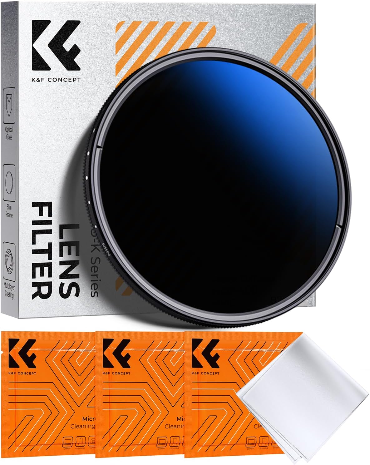 Detalle de K&F CONCEPT 82mm Variable ND Filter ND2-400 – Ultra-Slim, Waterproof, Nano-K Series