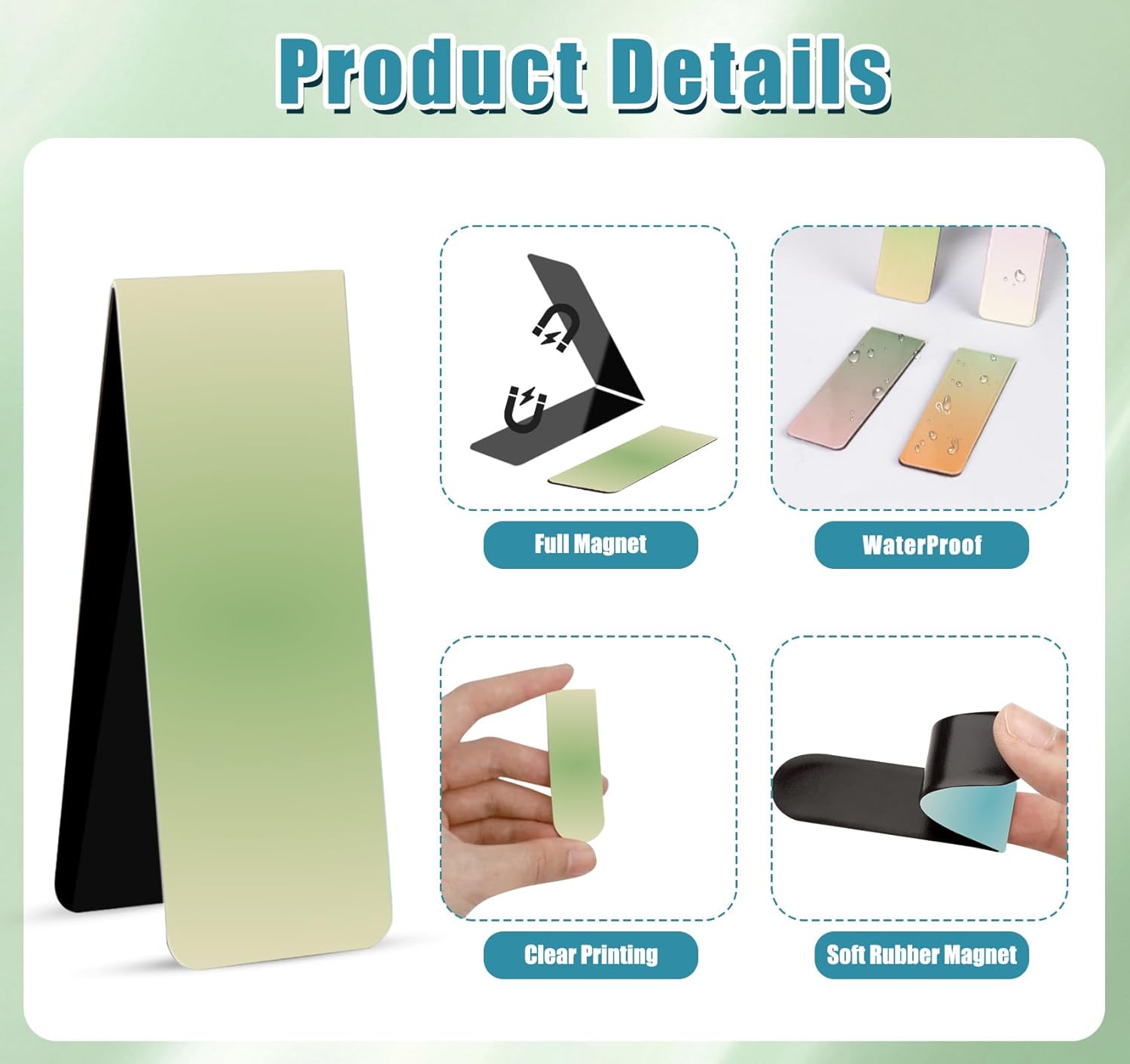 Thumbnail 2 de 24 Stück Magnetische Lesezeichen 📚