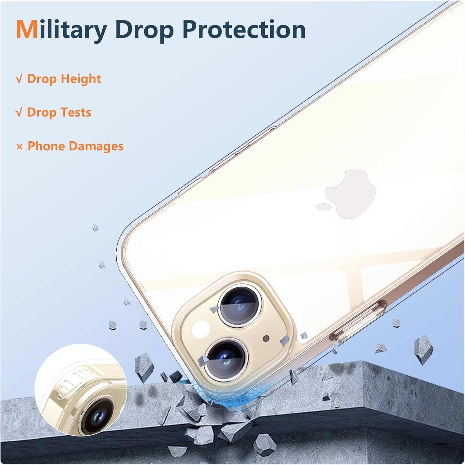 Detalle 2 de OLEPHY Funda con Cuerda para iPhone 15 Plus