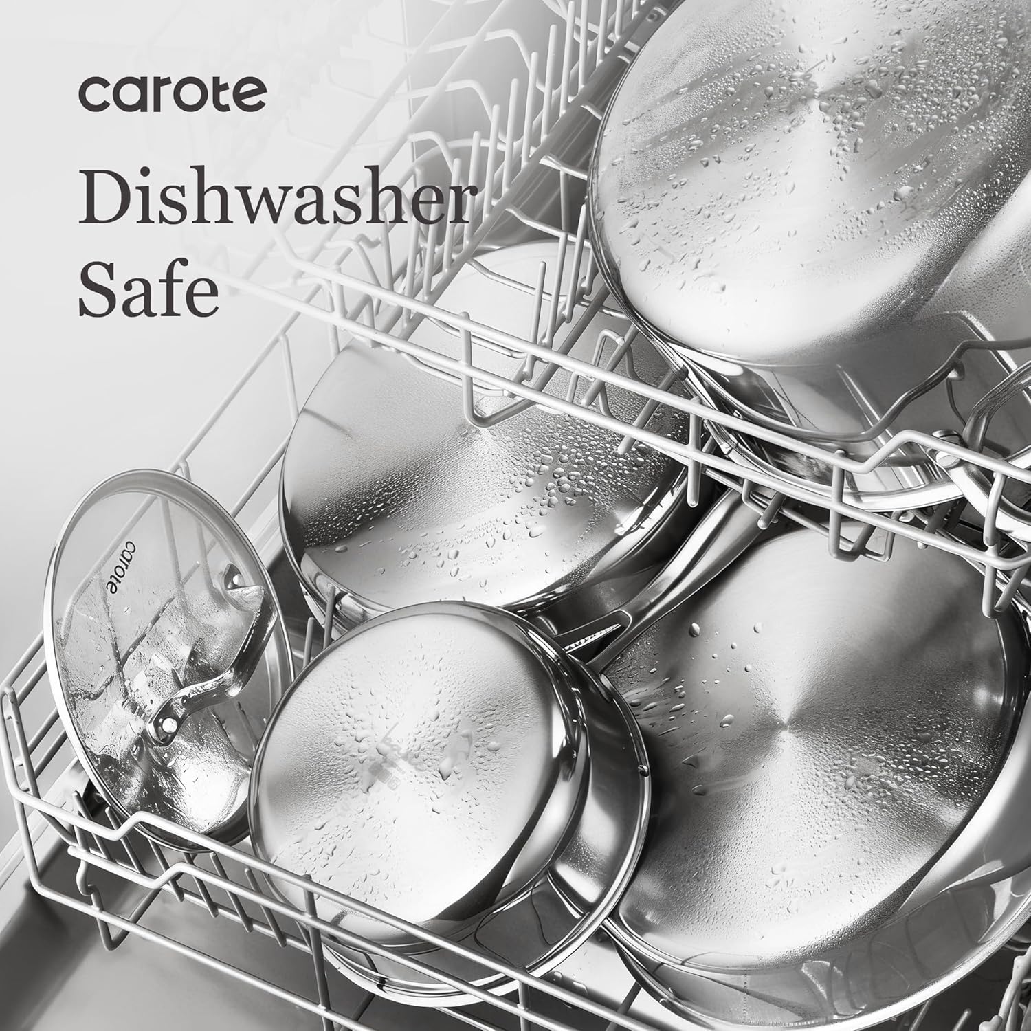 Thumbnail 6 de CAROTE 21-Piece Tri-Ply Stainless Steel Cookware Set (Pots and Pans) for Induction Cooking