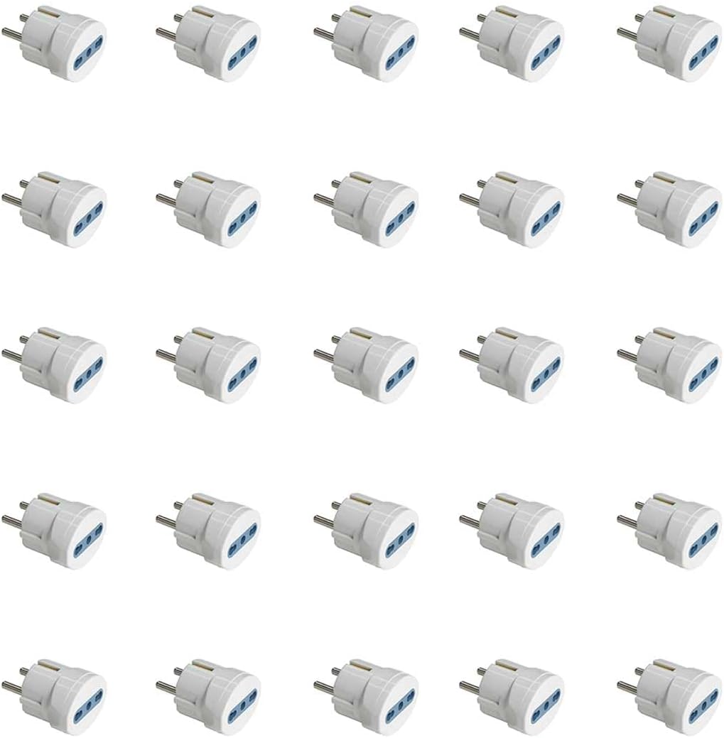 Thumbnail 4 de Adattatore Schuko 16A a presa bipasso Italia 10A/16A (2P+T) - Bianco, 250V, 1500W