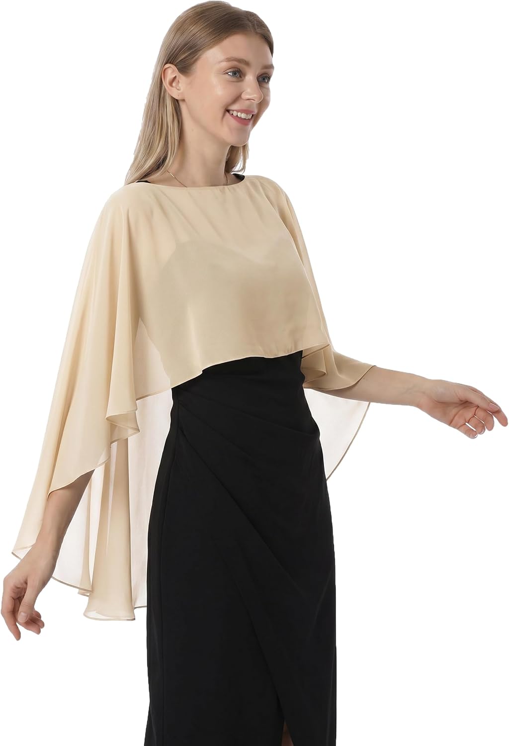 Detalle de Evening Capelet in Chiffon