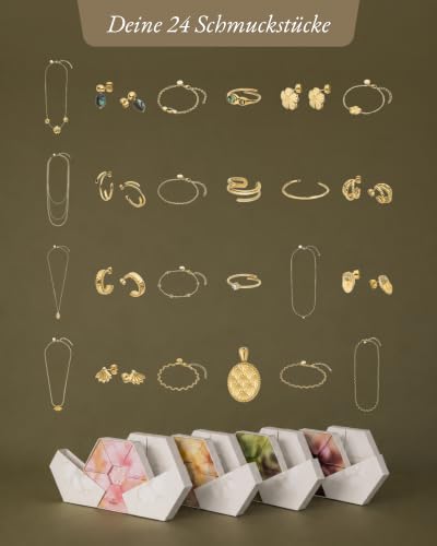 Thumbnail 7 de Purelei Schmuck-Adventskalender Gold