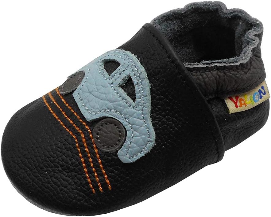 Thumbnail 6 de YALION Chaussons Bébé en Cuir Souple pour Premiers Pas – semelles en Daim, antidérapantes