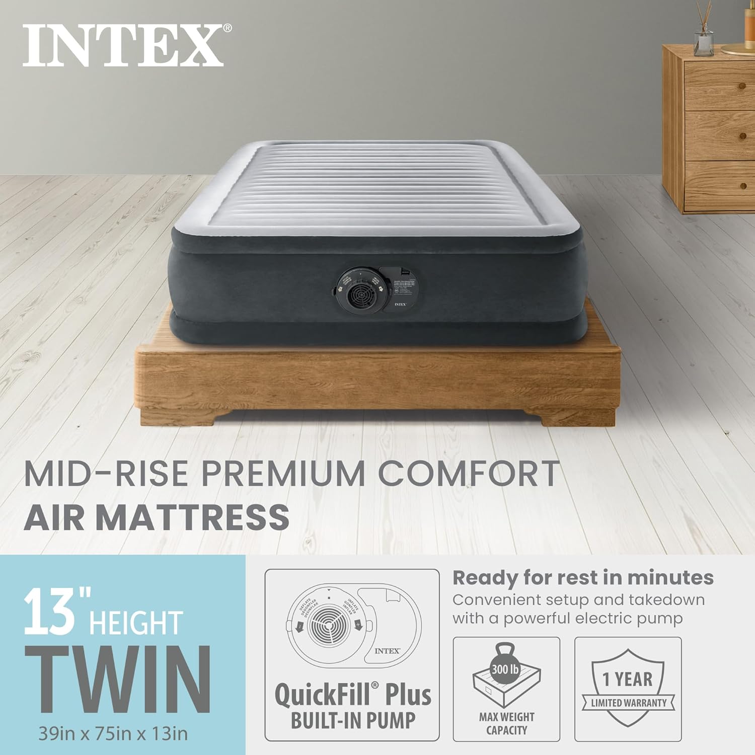 Detalle de Intex Twin Air Mattress, 18in height