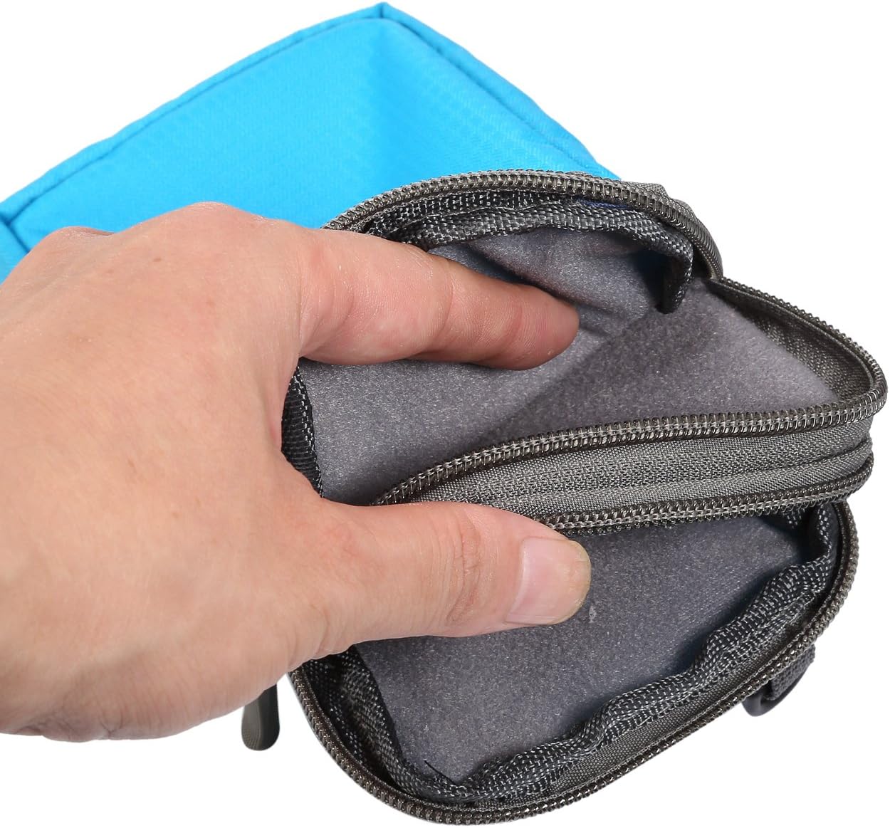 Detalle 2 de Cell Phone Belt Clip Holder for Men – 7.2" Crossbody Nylon Waist Bag