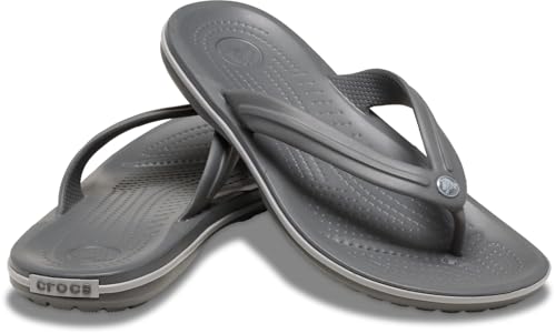 Detalle 2 de Crocs Crocband Flip Chanclas Unisex Adulto – Slate Grey Smoke (36/37 EU)