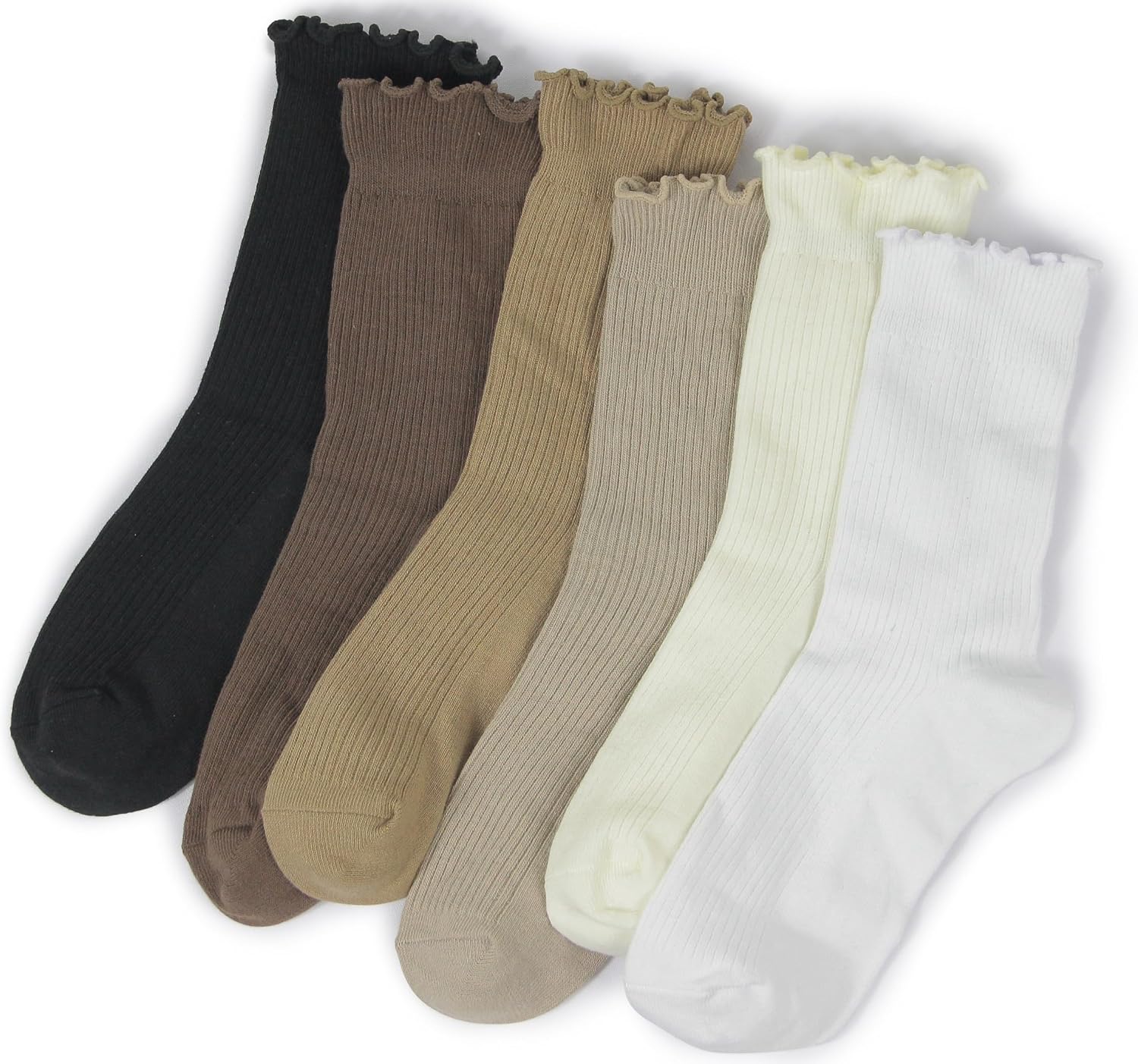 Detalle de BomKinta Ruffle Ankle Socks for Women, Lightweight with a Frilly Cuff