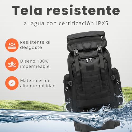 Thumbnail 2 de JUPPLIES Mochila Tactica Militar 80L