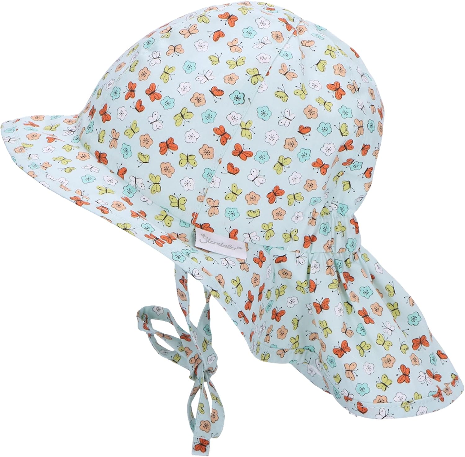 Thumbnail 1 de Sterntaler Unisex Kinder Sonnenhut mit Schmetterlingen – UV-Schutz, hellgrün, Größe 47