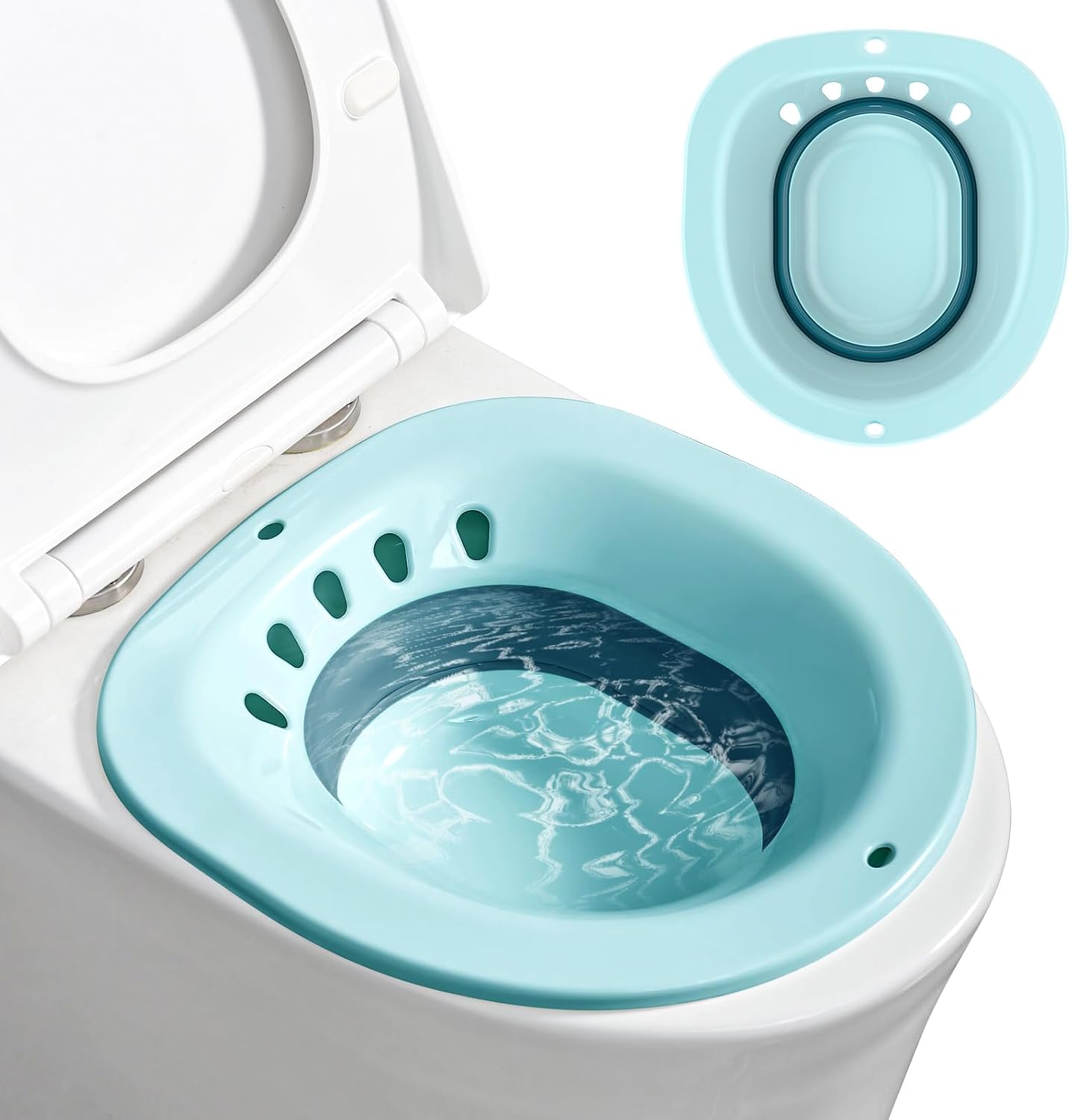 Detalle de Aiaoxo faltbares Sitzbad für Toilette