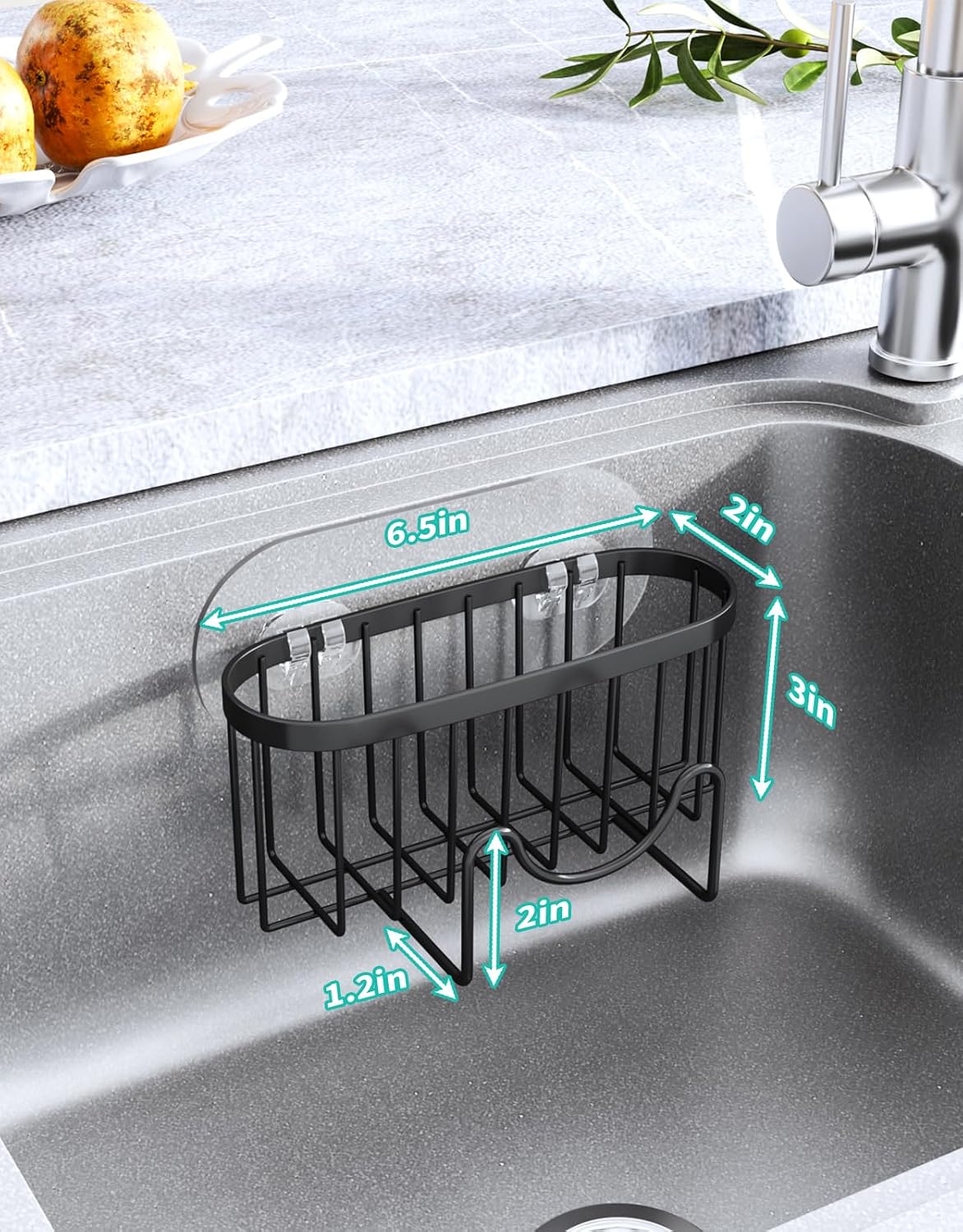 Thumbnail 2 de HapiRm Multifunctional M-Shaped Sponge Holder for Kitchen Sink