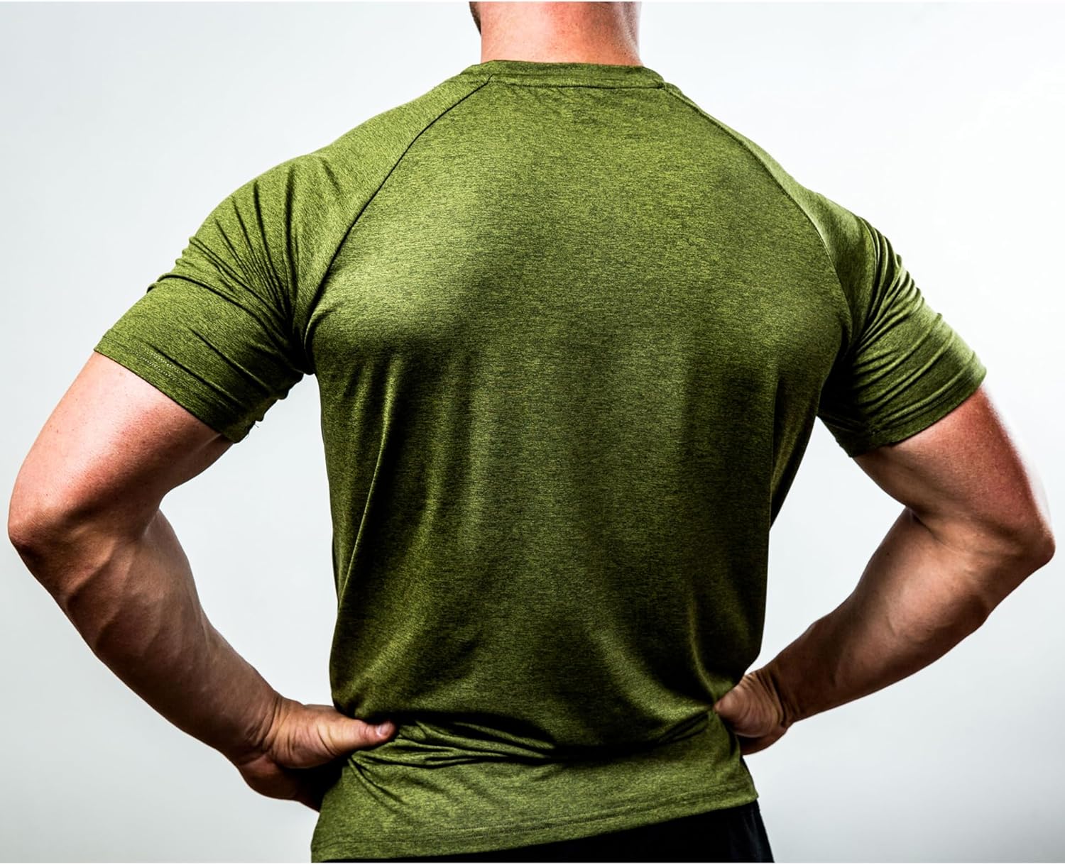 Detalle de Satire Gym Shirt Herren – Kurzarm, atmungsaktives Funktionsshirt für Crossfit, MMA und Laufen