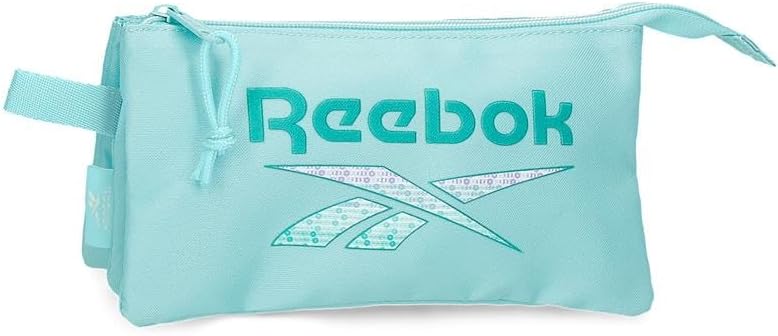 Detalle de Reebok Ann Zaini scuola e astucci: astuccio in poliestere 22x12x5 cm con tre scomparti