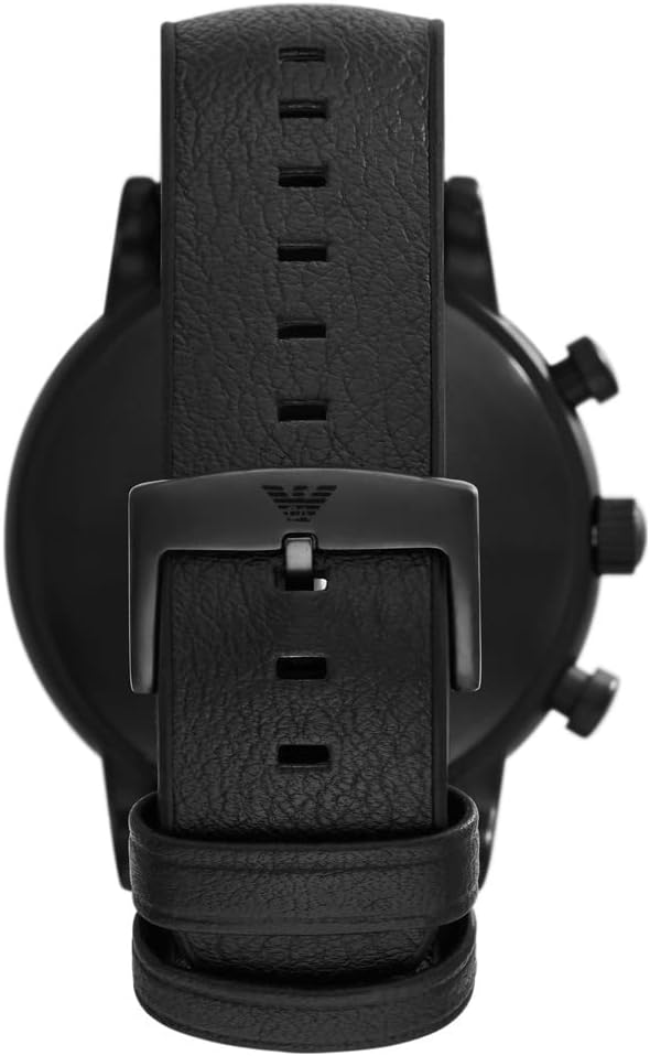 Detalle 2 de Emporio Armani orologio da uomo con cronografo, cassa 46 mm e cinturino in acciaio, pelle o silicone