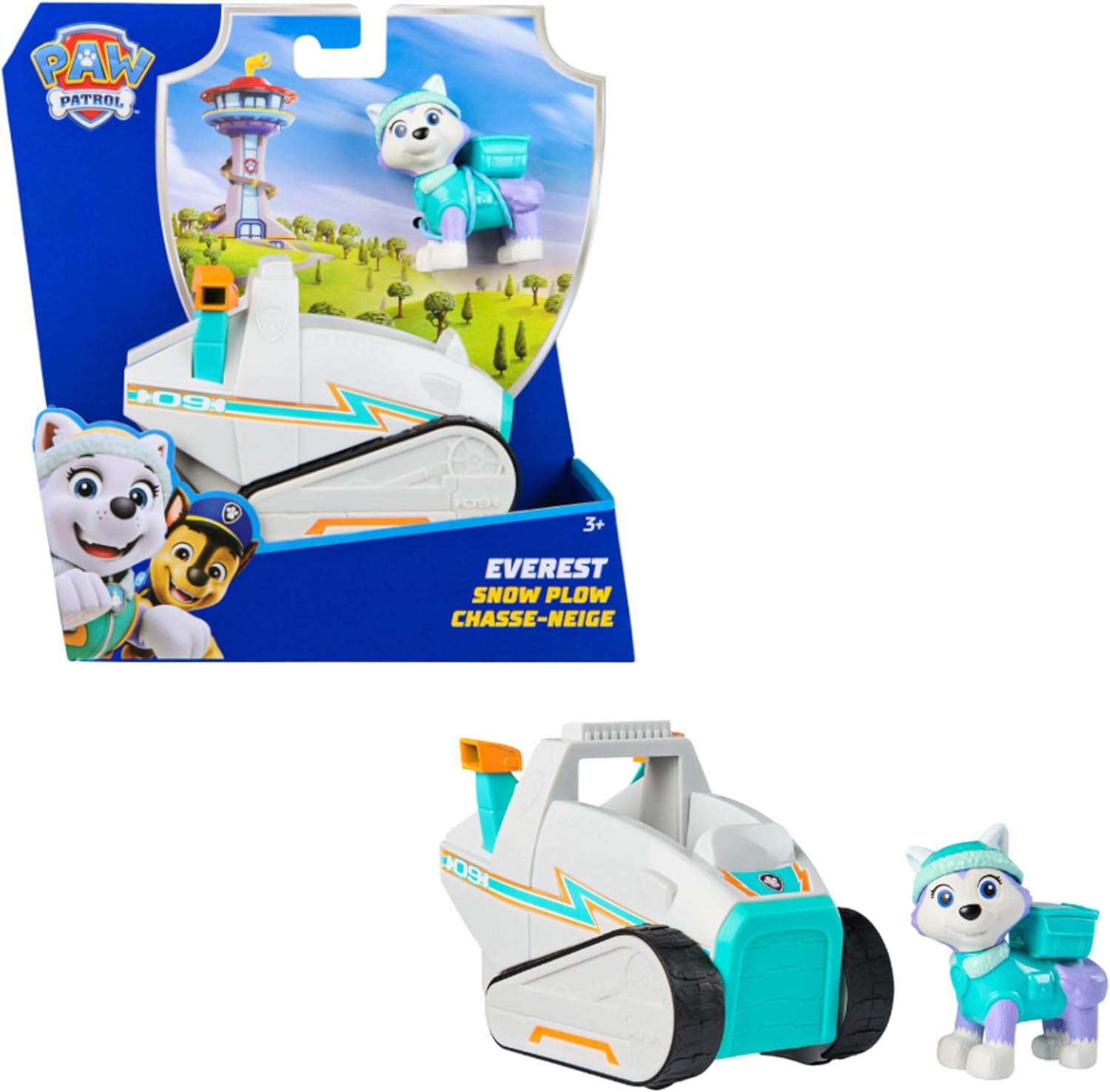 Detalle 2 de Paw Patrol Spazzaneve di Everest con Action Figure: Veicolo di Salvataggio per Missioni