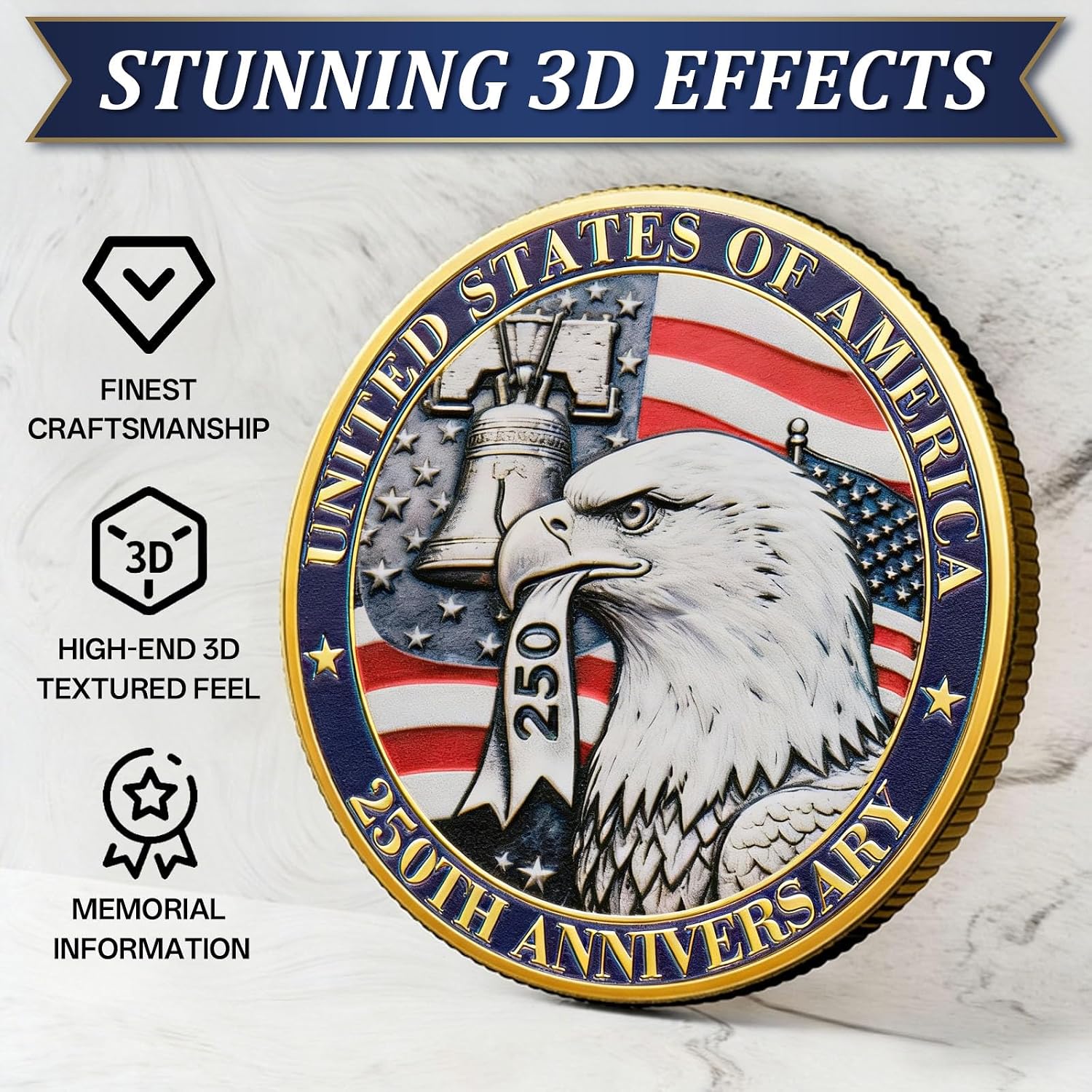 Detalle de Challenge Coin 1776–2026