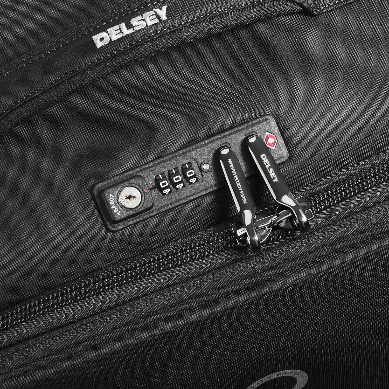 Detalle de DELSEY PARIS Brochant Valigia 55 cm Blu – 44 L, espandibile 4 cm, ZIP SECURITECH2, TSA