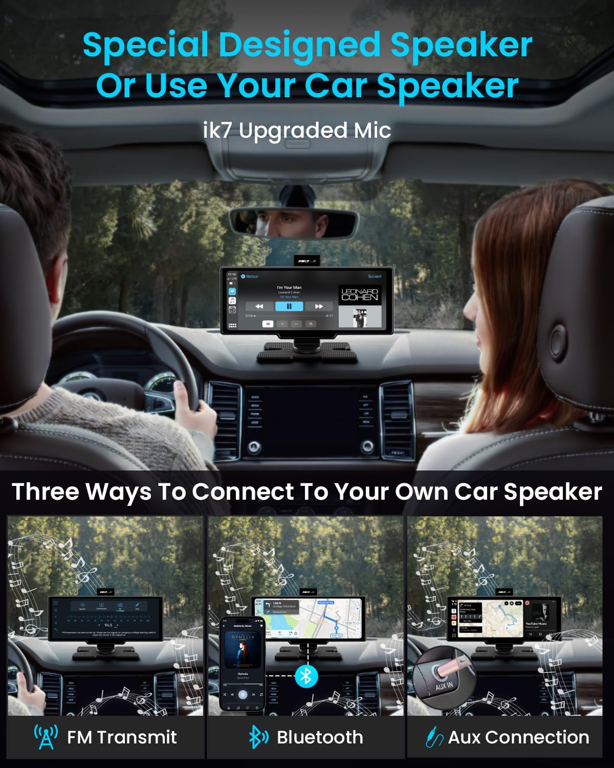 Thumbnail 4 de IIWEY iK7 CarPlay 10" Car Stereo