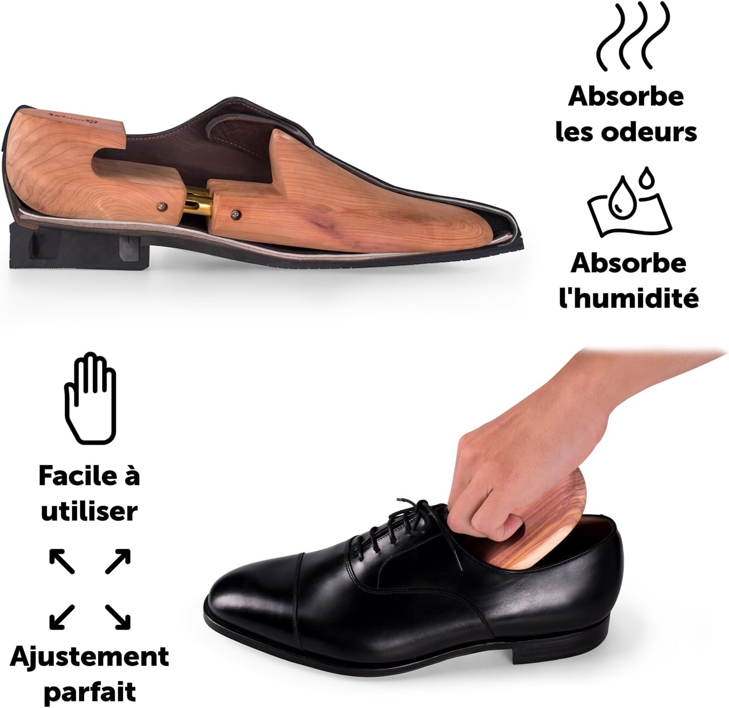 Thumbnail 5 de Blumtal GAGNANT DU TEST – Embauchoirs en bois de cèdre pour chaussures homme et femme (38 à 47), avec chausse-pied