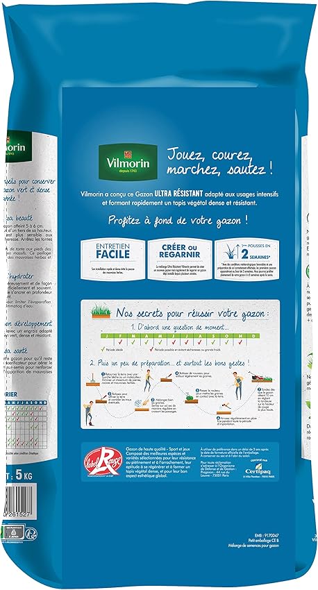 Thumbnail 1 de Vilmorin 4462416 Césped Deportes y Juegos — 5 kg