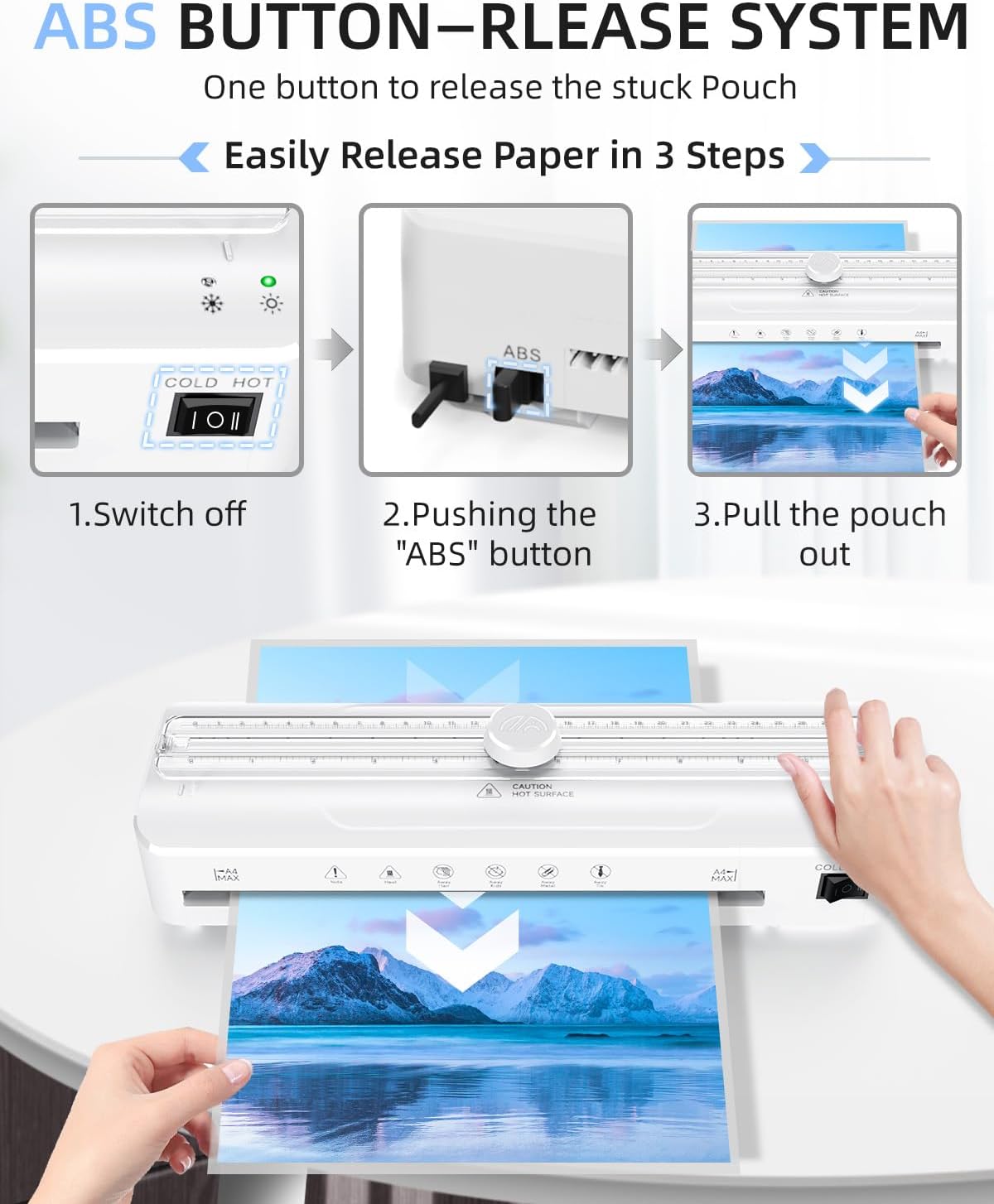 Thumbnail 1 de Raycial A4 Laminator with cutter, 95s warm up