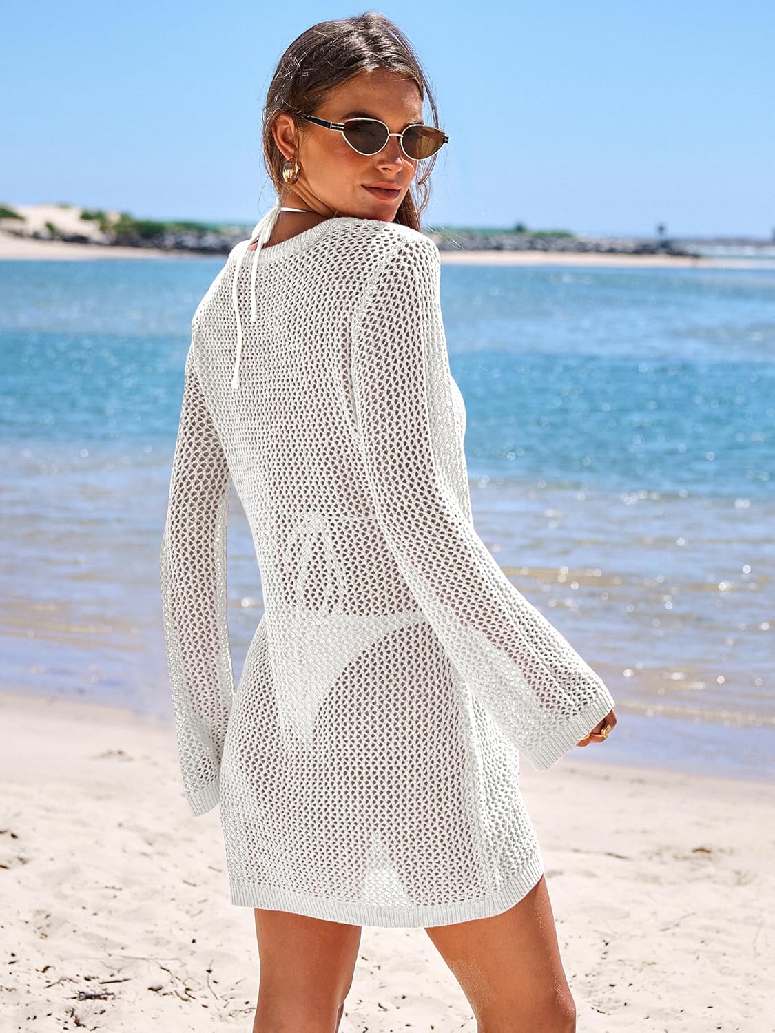 Thumbnail 4 de ANRABESS Crochet Beach Cover-Up Dress 2026