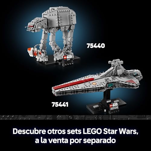 Thumbnail 5 de LEGO Star Wars 75440 AT-AT – Maqueta de exposición para adultos con speeder y placa identificativa
