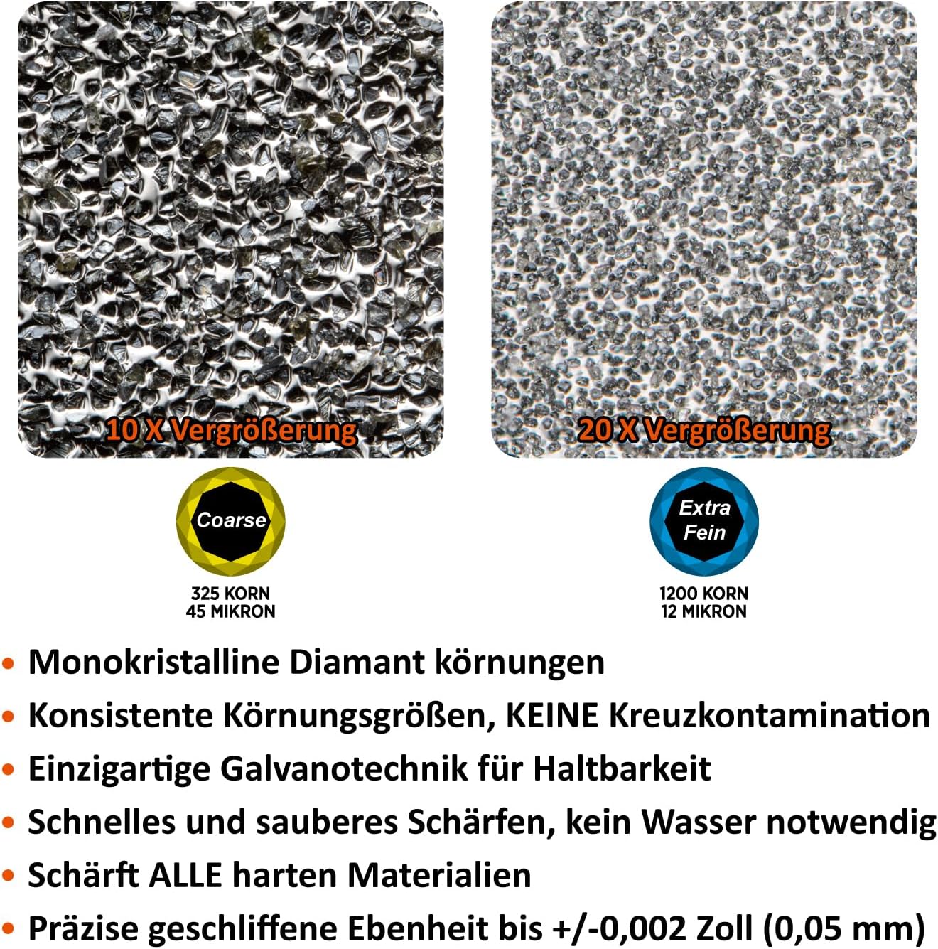 Detalle de SHARPAL 162N Diamant-Schleifstein grob/extrafein 20,3 cm