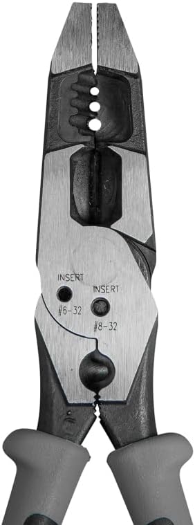 Detalle de Klein Tools J215-8CR: Pinza ibrida 3-in-1 per spellare, tagliare e crimpare (209 mm)