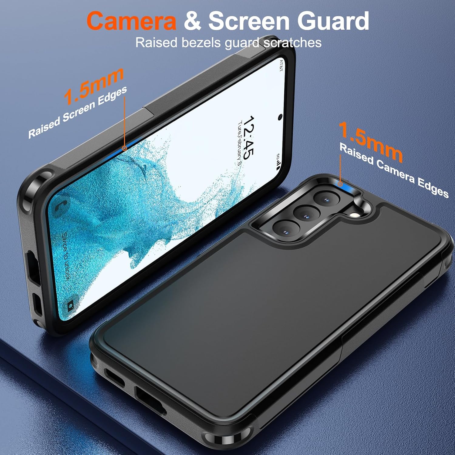 Thumbnail 4 de zapica Designed for Samsung Galaxy S22 Case Military Drop Protection, Dual Layer