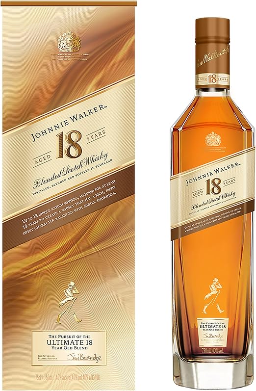 Detalle de Johnnie Walker 18 Años Whisky Escocés Blended 700 ml 🥃