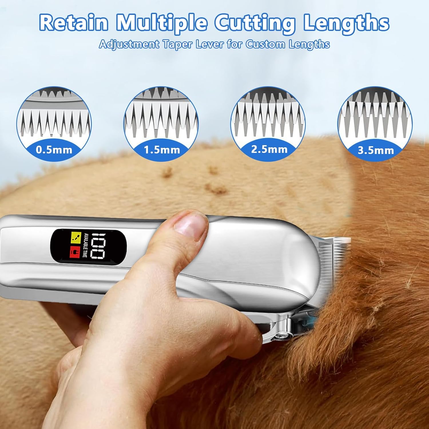Detalle 2 de Emwel Professional Dog Clippers 120 min
