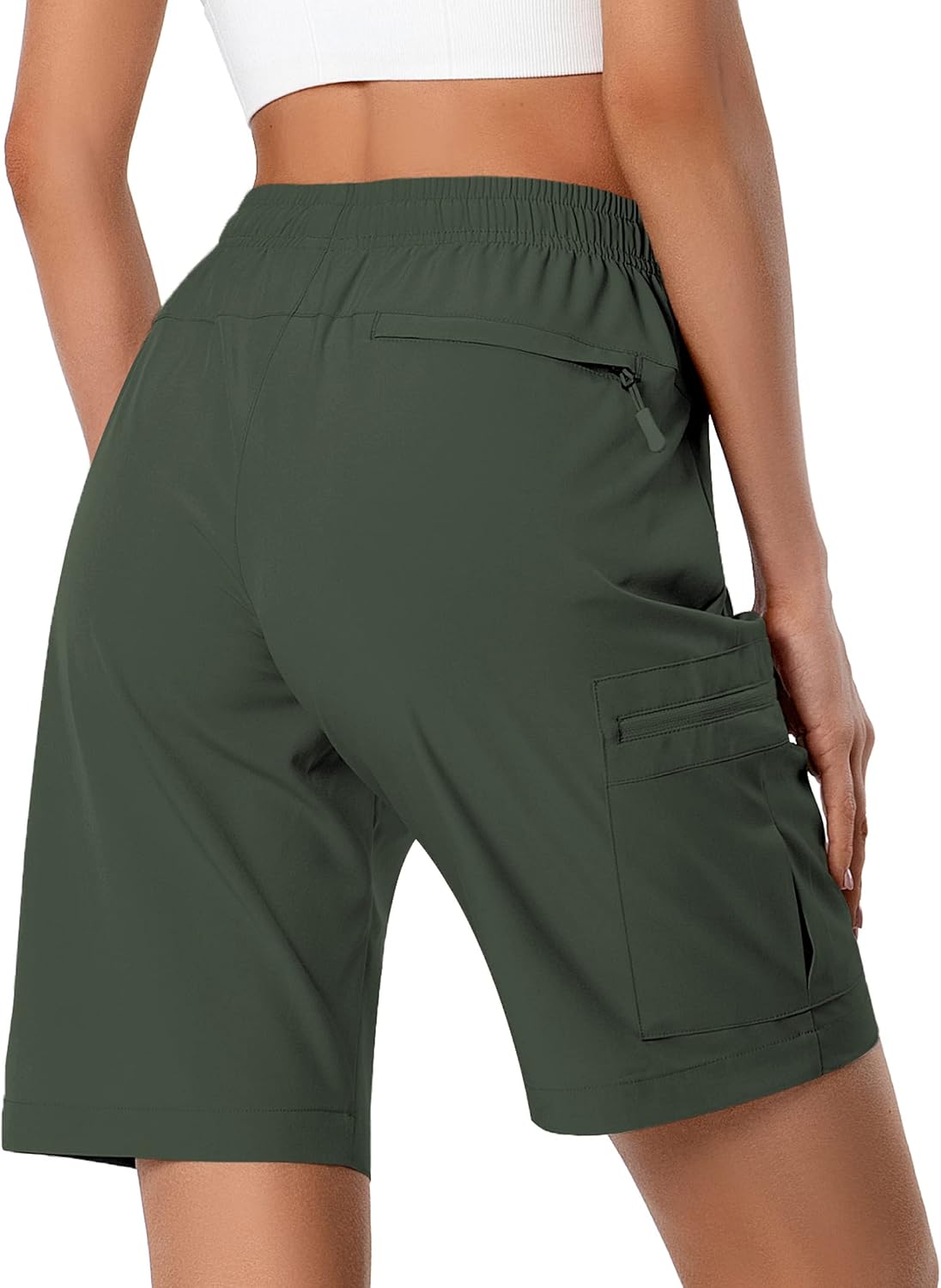 Detalle de Hugut Women's Lightweight Hiking Cargo Shorts