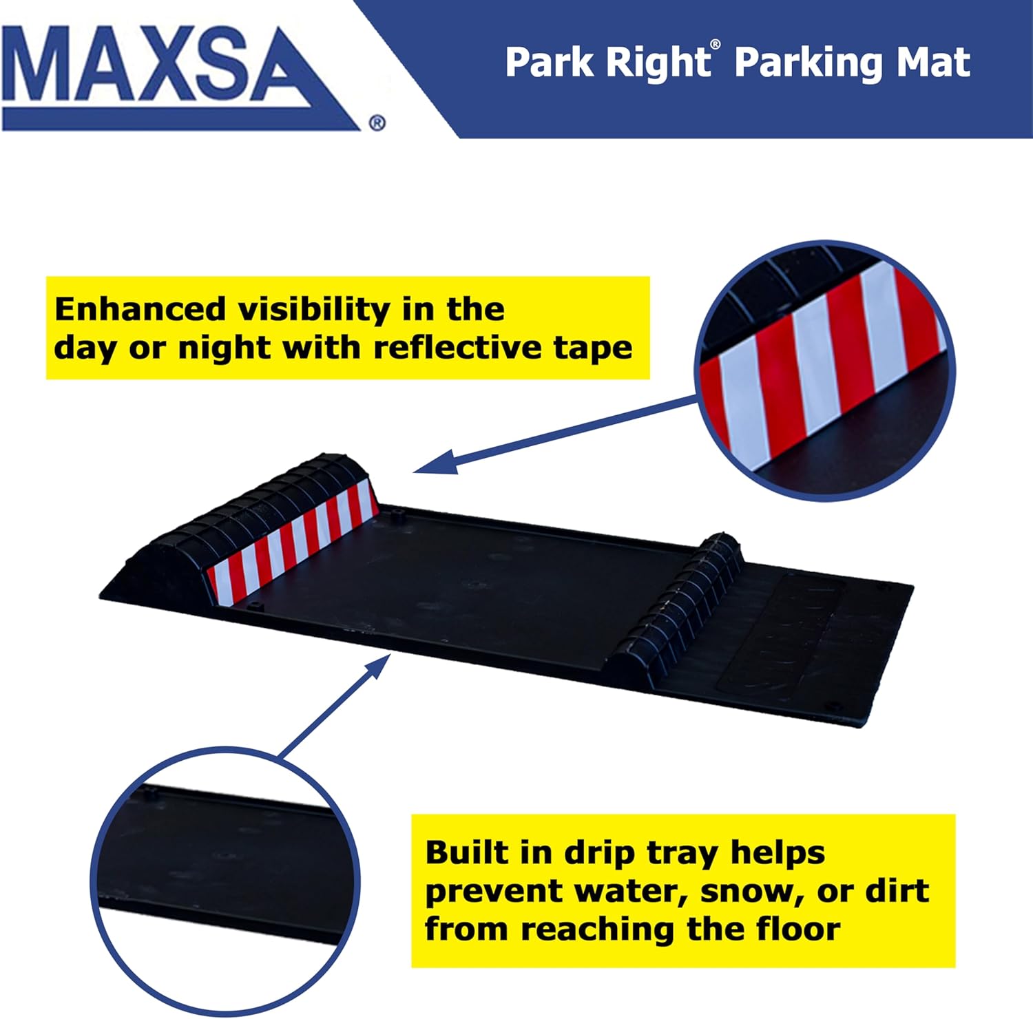 Detalle 2 de Maxsa 37358-2PK Park Right Parking Mat 21"