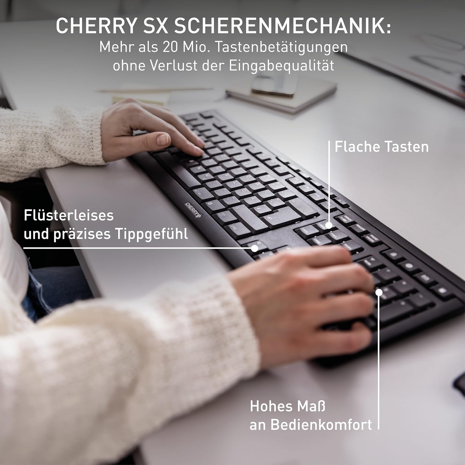 Thumbnail 3 de Cherry Stream Keyboard Wireless Kabellose Tastatur QWERTZ