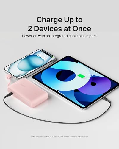 Detalle de Belkin BoostCharge 10000mAh 20W Power Bank with Integrated USB-C Cable