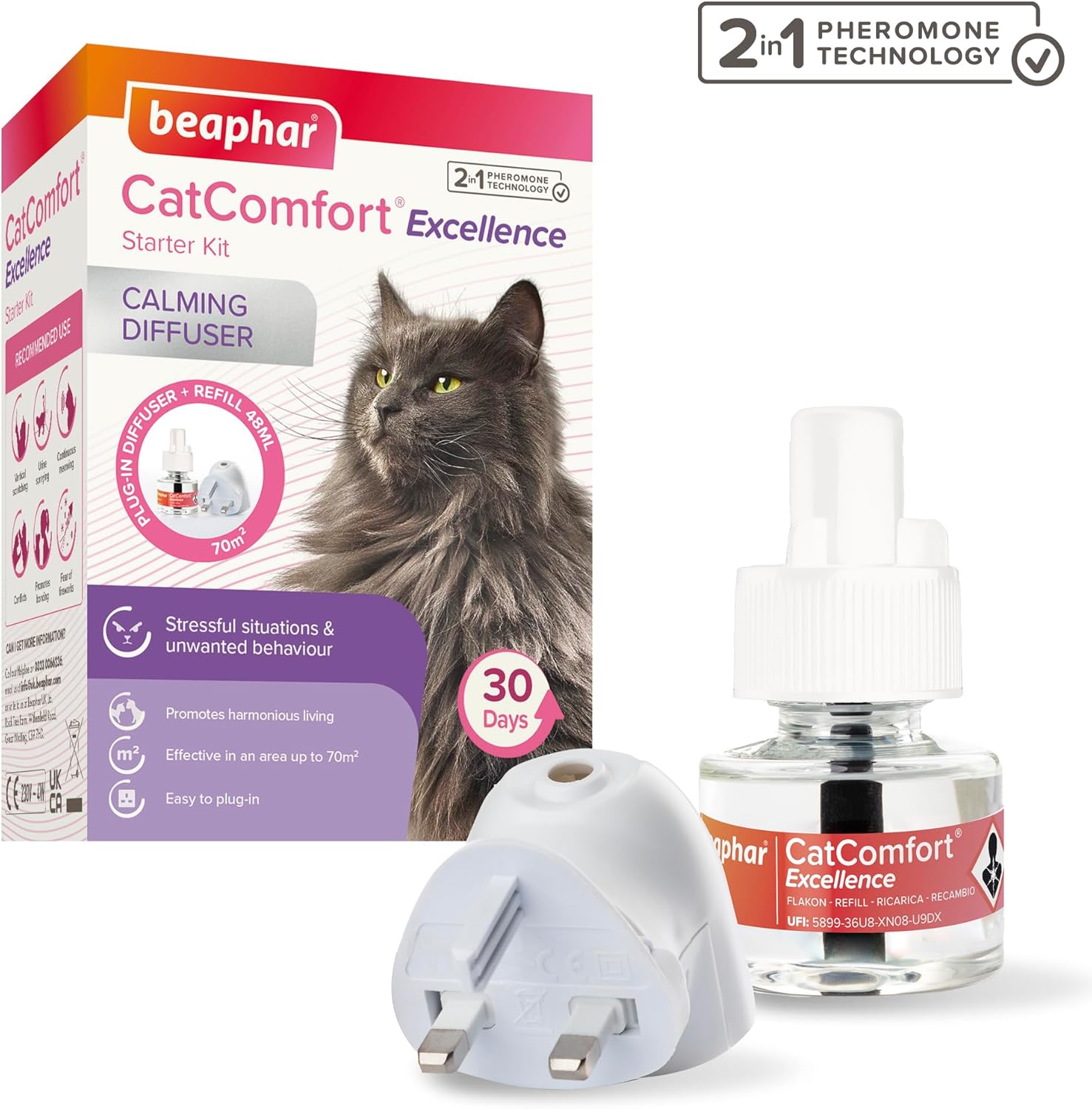 Detalle de Beaphar CatComfort Excellence Calming Diffuser Starter Kit 🐱