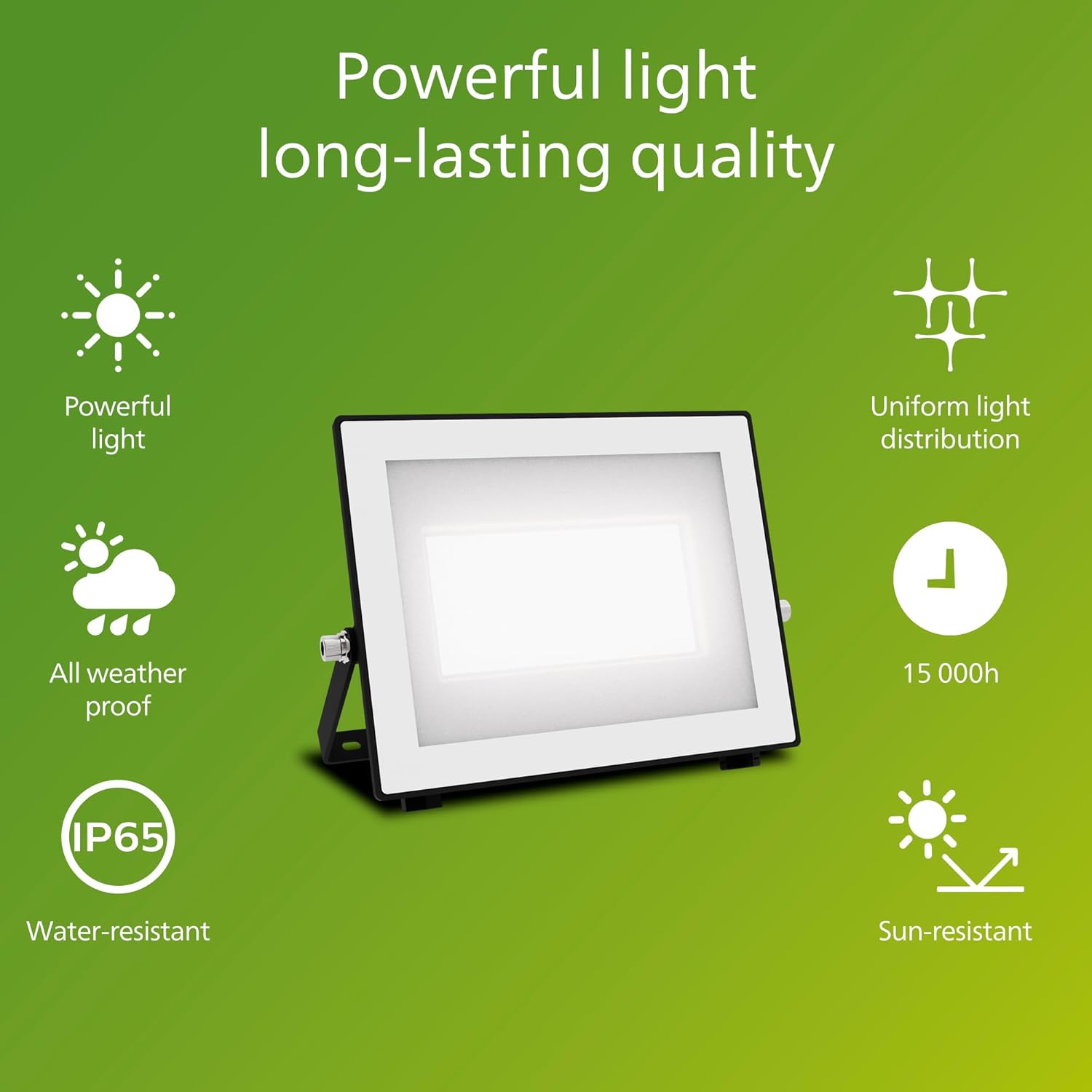Thumbnail 1 de PHILIPS Lois Outdoor Floodlight, 50 W, 5000 K, Black