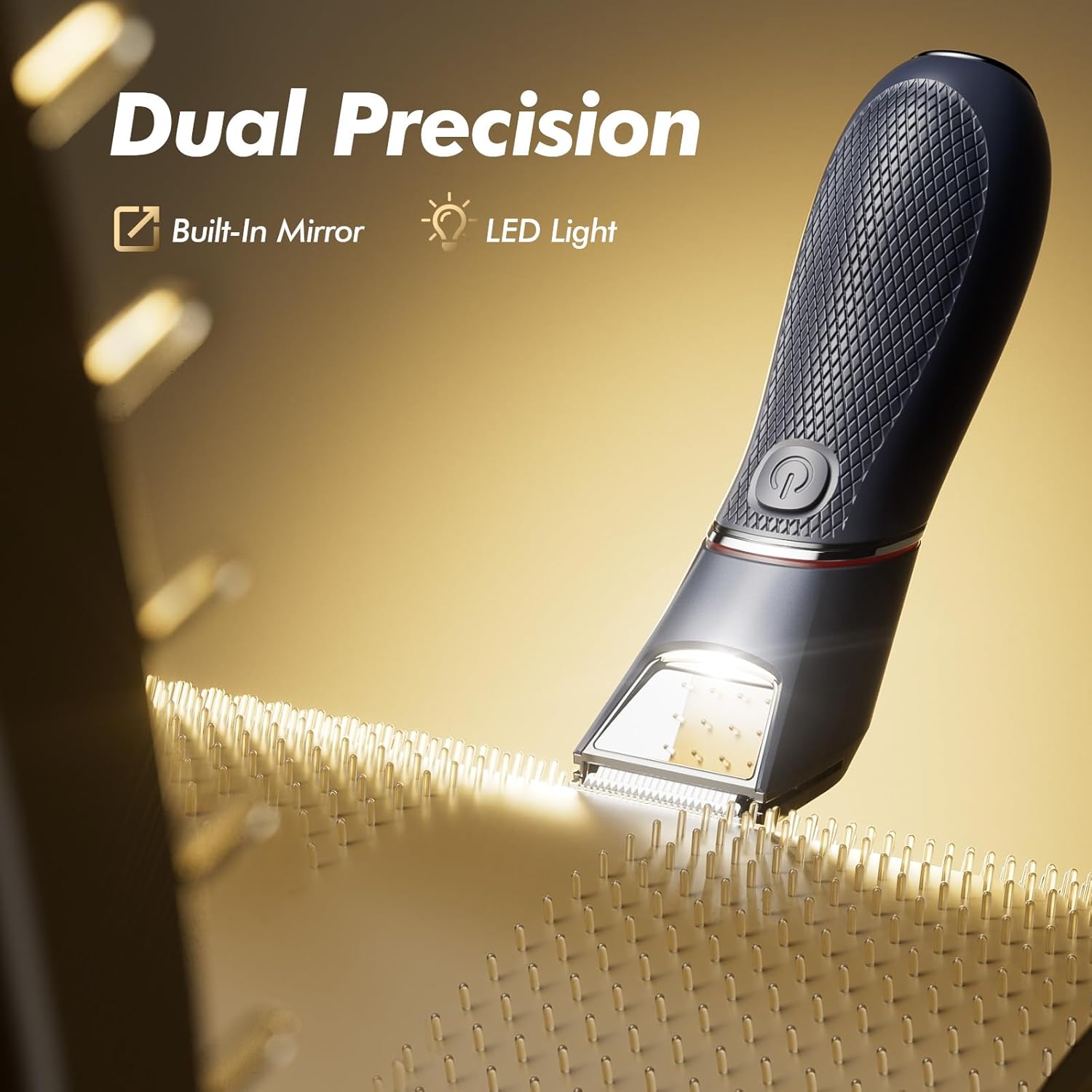 Thumbnail 1 de JMJDYITAO Body Hair Trimmer for Men: Mirror & LED Pubic Hair Trimmer with IPX7 Waterproof Ceramic Blade