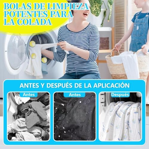 Thumbnail 1 de Prety 12 Pcs Atrapa Pelos Lavadora – Bolas Atrapa Pelos Reutilizables para Mascotas (Amarillo)